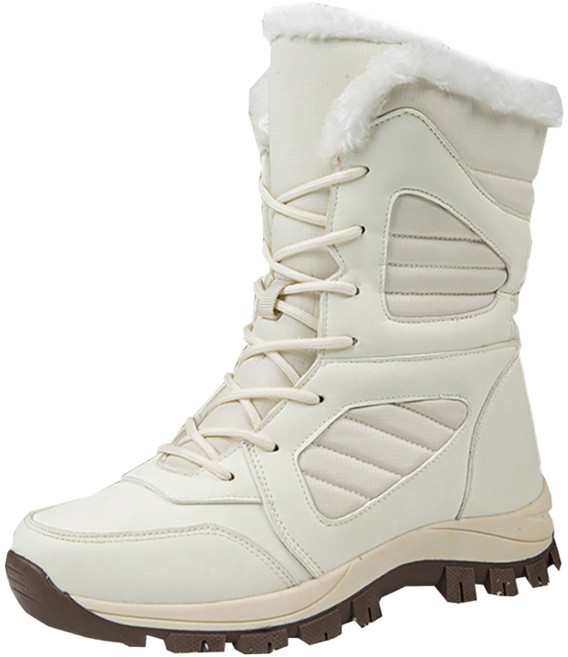 女款高筒保暖鋪棉雪靴 02507