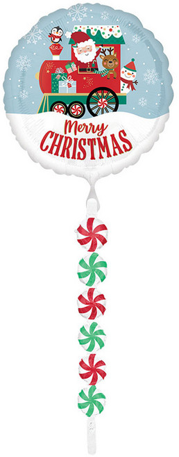 아나그램 은박풍선 에어워커 익스프레스 크리스마스, 혼합색상, 1개