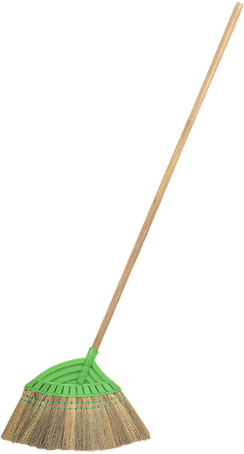 월드크린 분리형 니스 롱갈대비 빗자루, 1개, 그린
