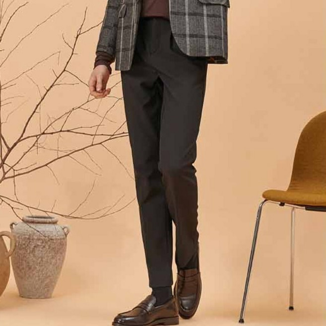 뱅뱅 남성용 원턱 울트라 웜 본딩 팬츠