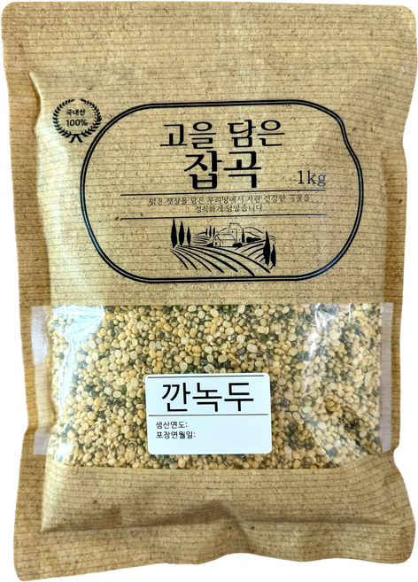고을담은 국산 깐녹두, 1kg, 1개