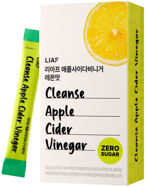리아프 애플사이다비니거 레몬맛 제로슈가, 50g, 1개
