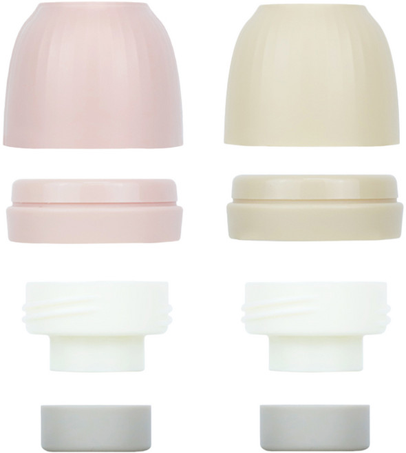 토비앤몰리 유아용 액상 분유 커넥터 2종 세트, 1세트, 캡 + 링 + 커넥터 + 마개
