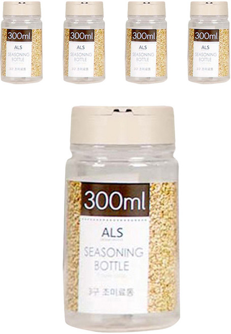 리빙패밀리 3구 조미료 통, 300ml, 5개