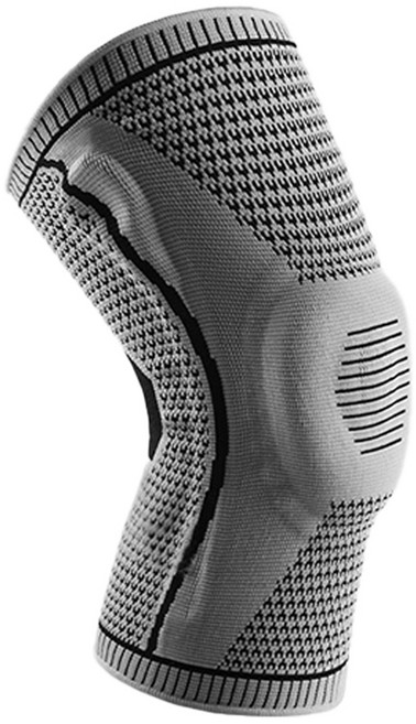 오엠티 스프링 실리콘 충격흡수 스포츠 무릎 보호대, 1개, 그레이