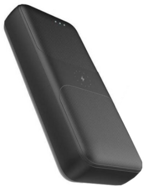 스마텍 유무선 고속 충전 보조배터리 10000mAh C타입, 블랙, STPB-WB1