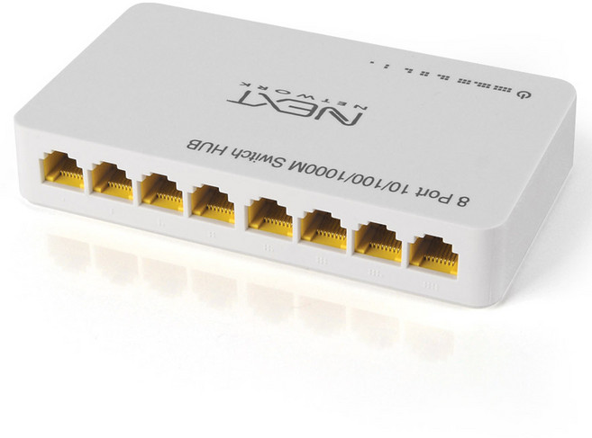 넥스트유 8포트 기가비트 스위치허브, NEXTU-6008GH, 1개