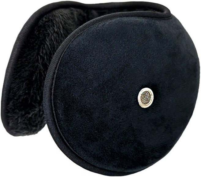 패기앤코 스포츠 기모 방한 귀마개 특대 PHW-148, 블랙, 1개