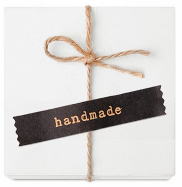 인디케이 핸드메이드 스티커, 블랙, 350개