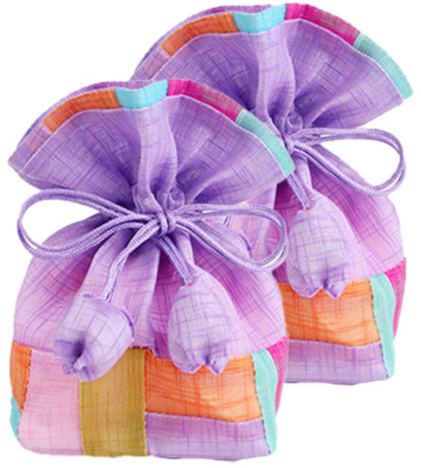 인디케이 모시 복주머니, 담자색, 2개