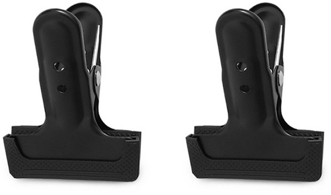 라이트밸런스 배경지 배경천 고정 넙적 고무 A클램프, 2개, LB-CWS8B1(블랙)