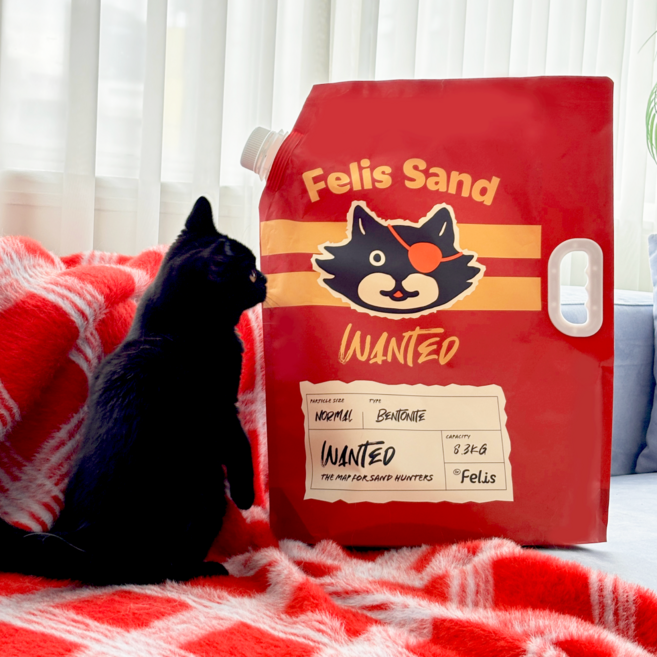 닥터펠리스 원티드 고양이 모래 벤토나이트, 8.3kg, 1개, 무향