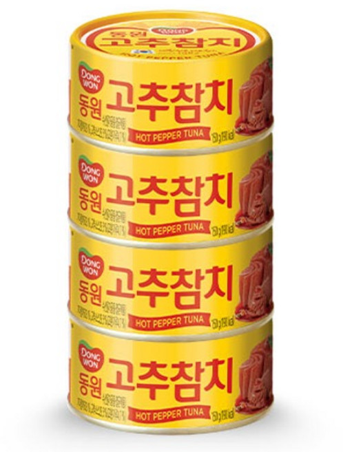 동원참치 고추 참치, 150g, 4개