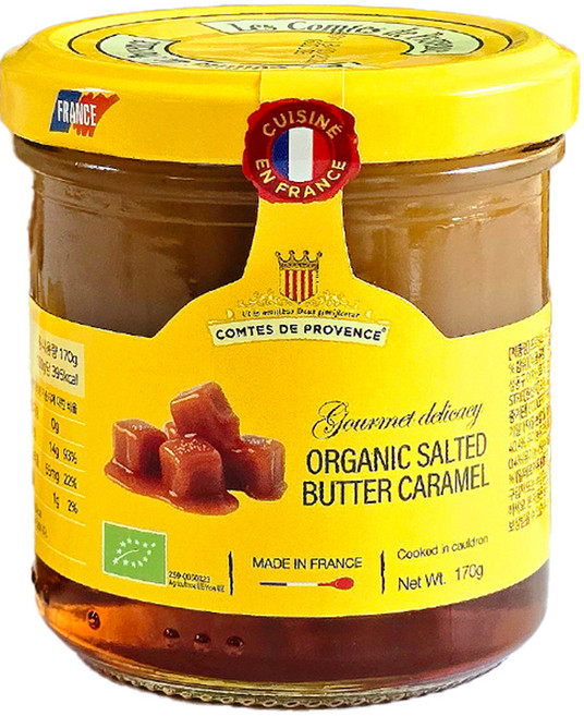 꼼드프로방스 유기농 솔티드 버터카라멜 스프레드, 170g, 1개