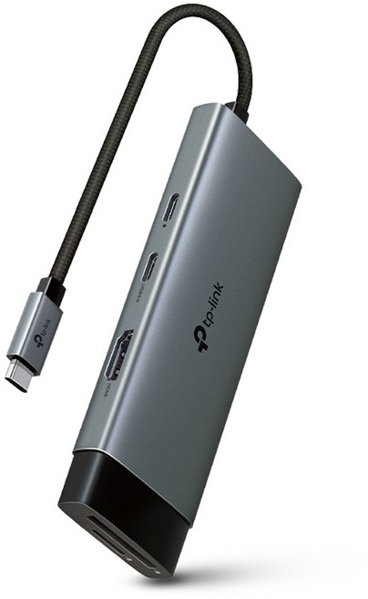 티피링크 7 in 1 C타입 USB허브 UH7020C USB C / A / HDMI / SD카드, 그레이, 1개