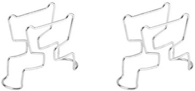 정상아이앤 캠핑 휴대용 커피 드립백 거치대, 2개