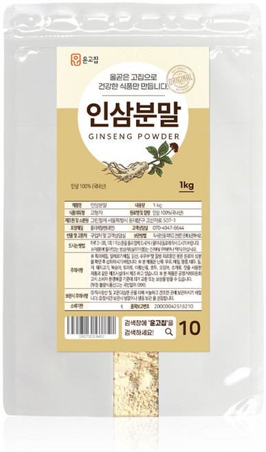 윤고집 인삼분말, 1kg, 1개