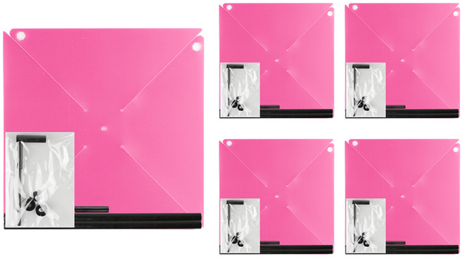 유니아트 PVC 바람개비, 분홍, 5개