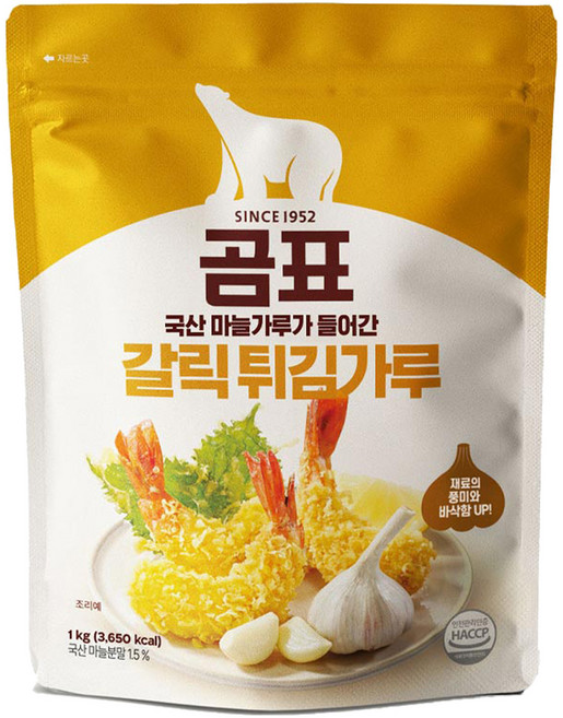 곰표 갈릭 튀김가루, 1kg, 1개