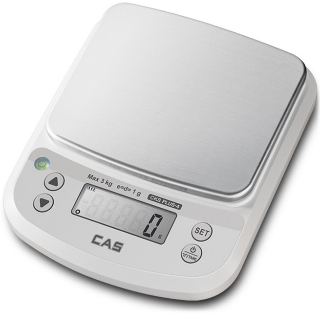 카스 가정용 디지털 주방저울, 3kg, 혼합색상, CKS PLUS-4
