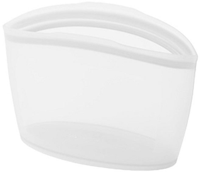 퍼기 3중 밀폐 실리콘 지퍼백 화이트 특대 2500ml, 1개, 단품