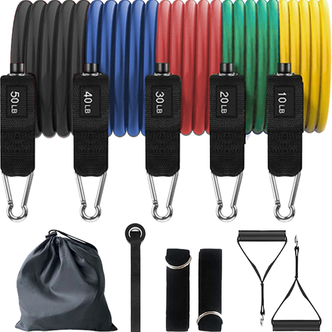 커스텀 라텍스 튜빙 밴드 세트, 혼합색상, 1세트