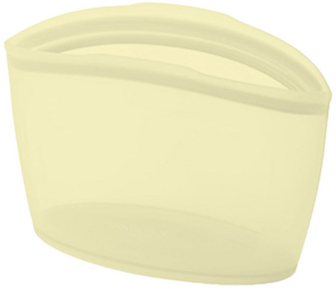 퍼기 3중 밀폐 실리콘 지퍼백 버터옐로우 특대 2500ml, 1개, 단품