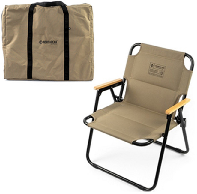노스피크 로우 컴포트 체어, OLIVE TAN, 1개