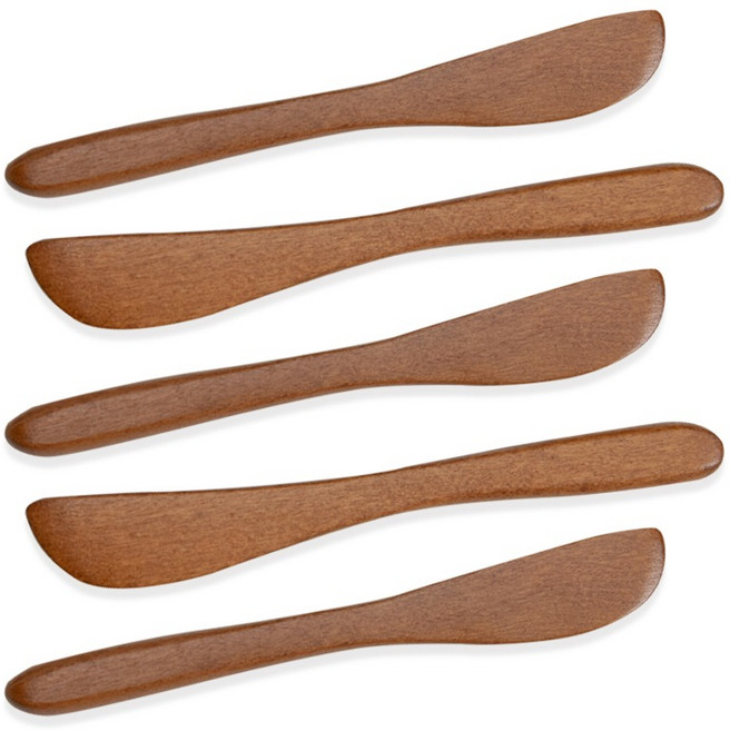 대추나무 옻칠 미니 버터나이프, 5개