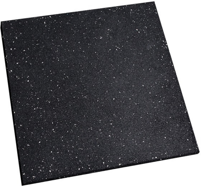 더스크랙 간편한 홈짐 헬스장 고무 매트, 블랙, 1개