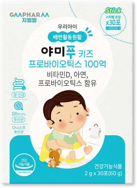지엠팜 야미푸 키즈 프로바이오틱스 100억, 60g, 1개
