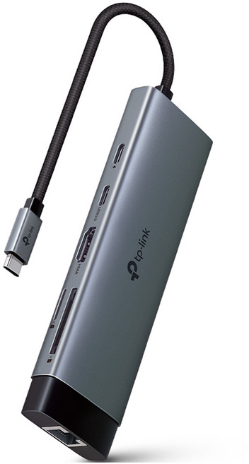 티피링크 9 in 1 C타입 USB허브 UH9120C USB C / A / 기가 이더넷 포트 / HDMI / SD카드, 그레이, 1개