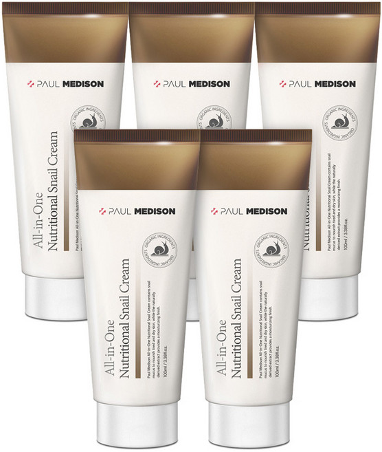폴메디슨 올인원 영양 달팽이 크림, 100ml, 5개
