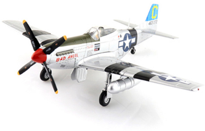 하비마스터 레프리카 머스탱 1945 전투기 피규어 실버 1:48 P-51D, 1개