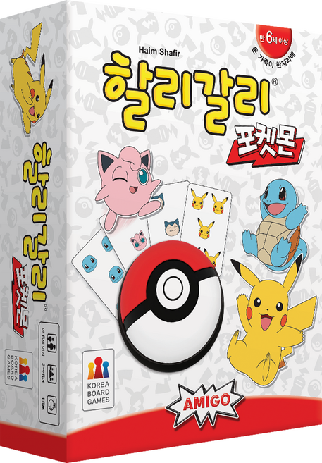 코리아보드게임즈 할리갈리 포켓몬 보드게임, 혼합색상, 1개
