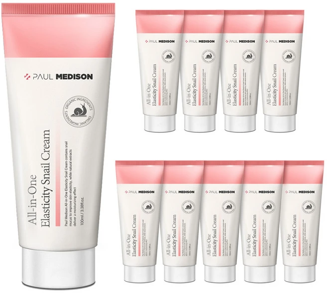 폴메디슨 올인원 탄력 달팽이 크림, 100ml, 10개 - 쿠팡