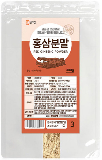 윤고집 홍삼분말, 300g, 1개