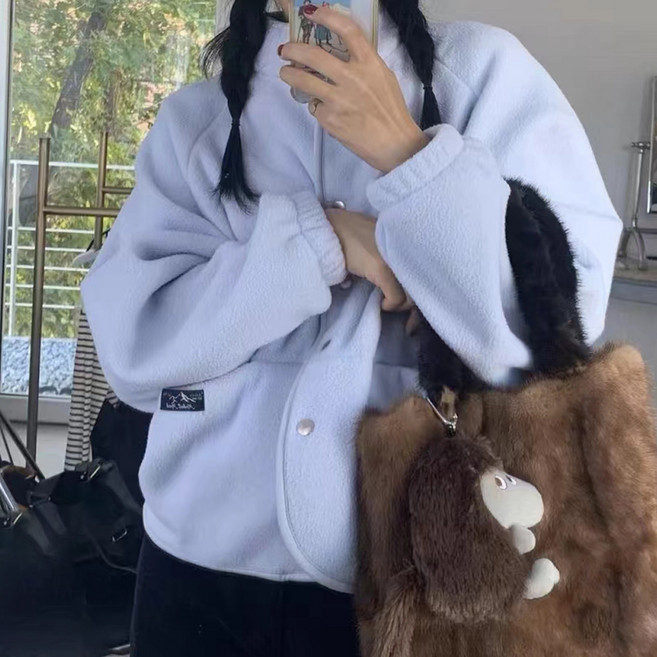 페이퍼먼츠 여성용 보송보송 따뜻한 후리스 점퍼 12425