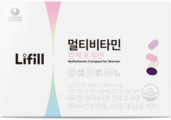 라이필 멀티비타민 컴팩 포 우먼 30p, 39g, 1개