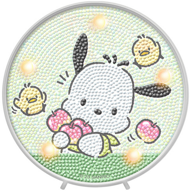 보석십자수 무드등 만들기 DIY 키트 BSM-005N, 포차코 애플, 1개