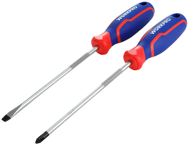 워크프로 전공 드라이버 일자 + 십자 세트 WP200503, 1세트