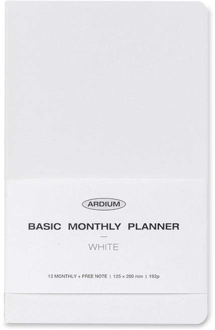 아르디움 베이직 먼슬리 플래너, 화이트, 1개