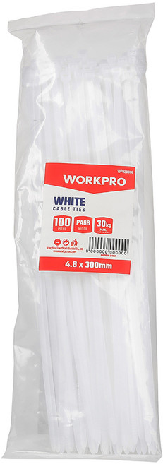 워크프로 케이블타이 300 WP329006 100p, 1개, 백색