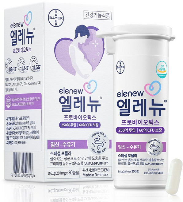 Elenew 頂級孕婦益生菌, 30錠, 1個