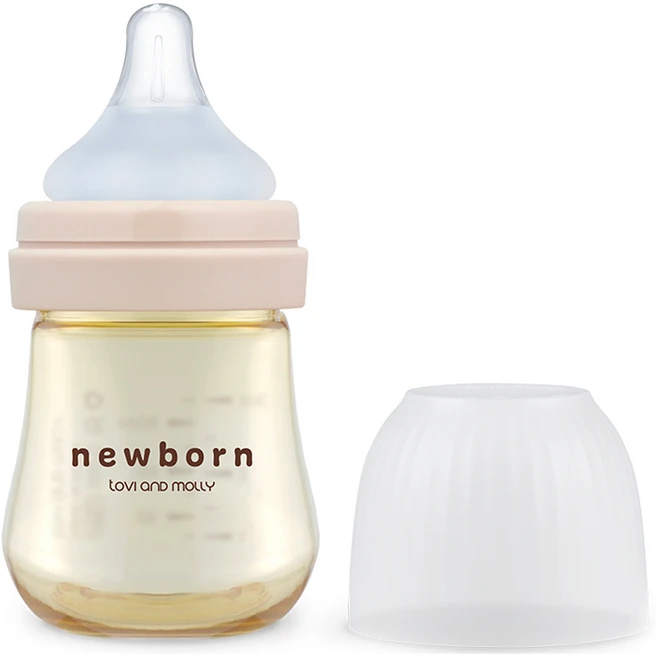 토비앤몰리 유아용 젖병 싱글팩, 핑크, 80ml, 1개 - 쿠팡