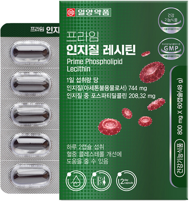 일양약품 프라임 인지질 레시틴 48g, 60정, 1개