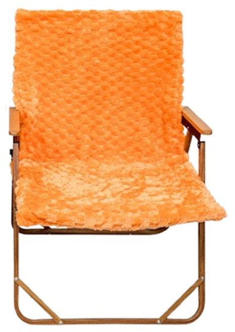 따봉오빠 캠핑 극세사 워머 의자 체어 커버 ONE SIZE JNH1655, 오렌지, 1개