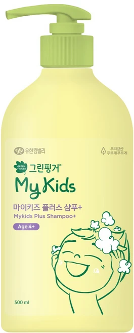 그린핑거 마이키즈 플러스 저자극 샴푸 복숭아향, 500ml, 1개 - 쿠팡