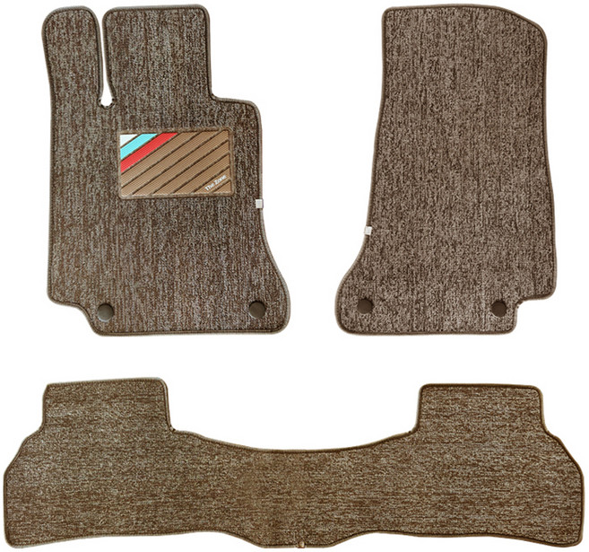 더존 뉴 코일카매트 3p 세트 SE-29, 브라운패턴, 르노삼성 그랑 콜레오스 2024년~