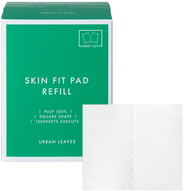 어반리브즈 스킨 핏 패드 사각 리필, 1개, 120개입